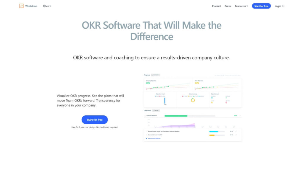 weekdone-okr-software-company